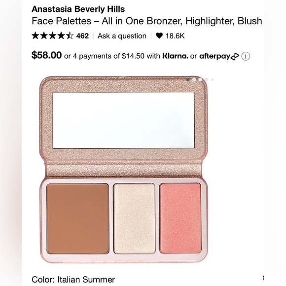 NEW❤️Anastasia Beverly Hills Italian Summer Face Palette❤️ - Picture 6 of 11
